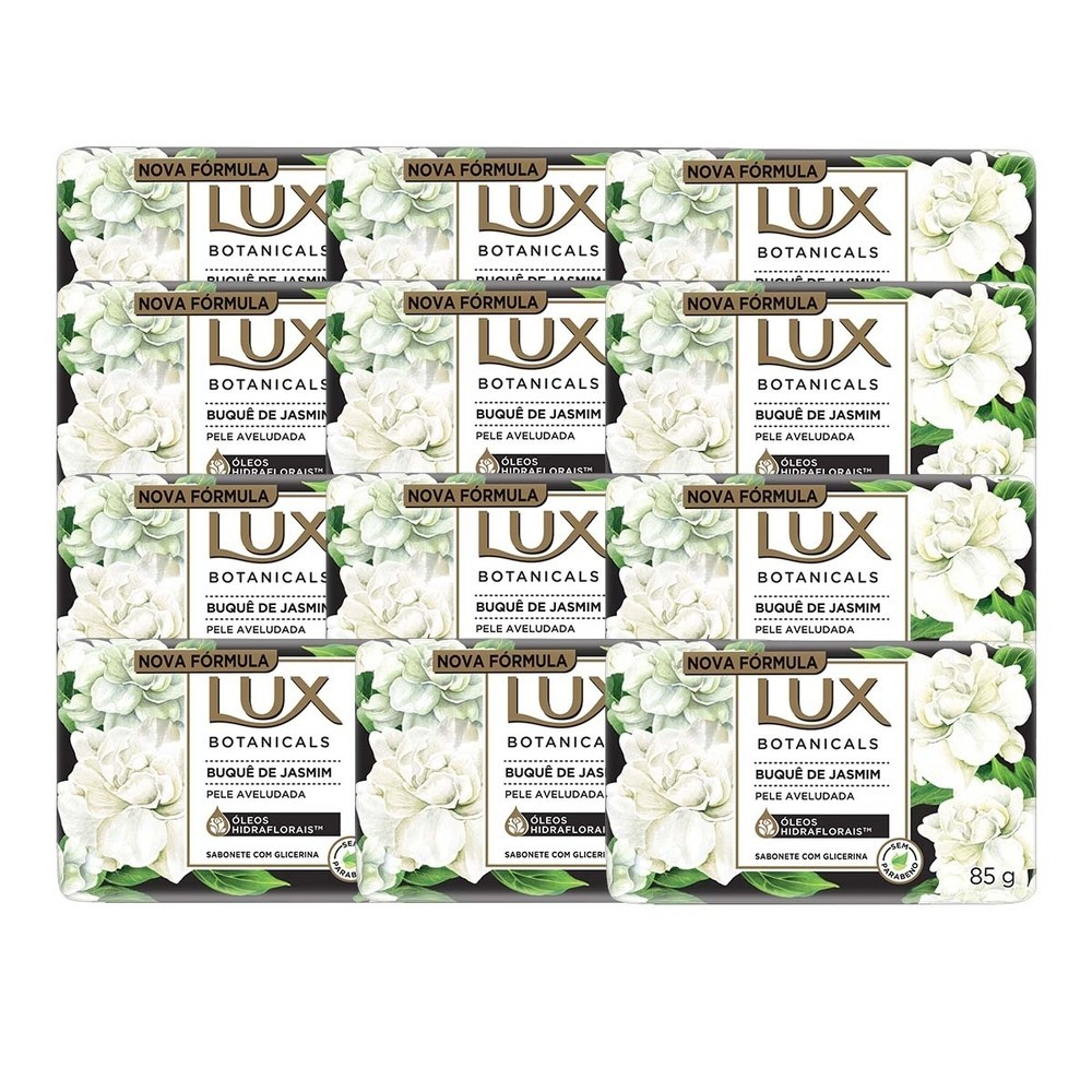 Kit 12 und Sabonete Lux Botanicals Buquê De Jasmi