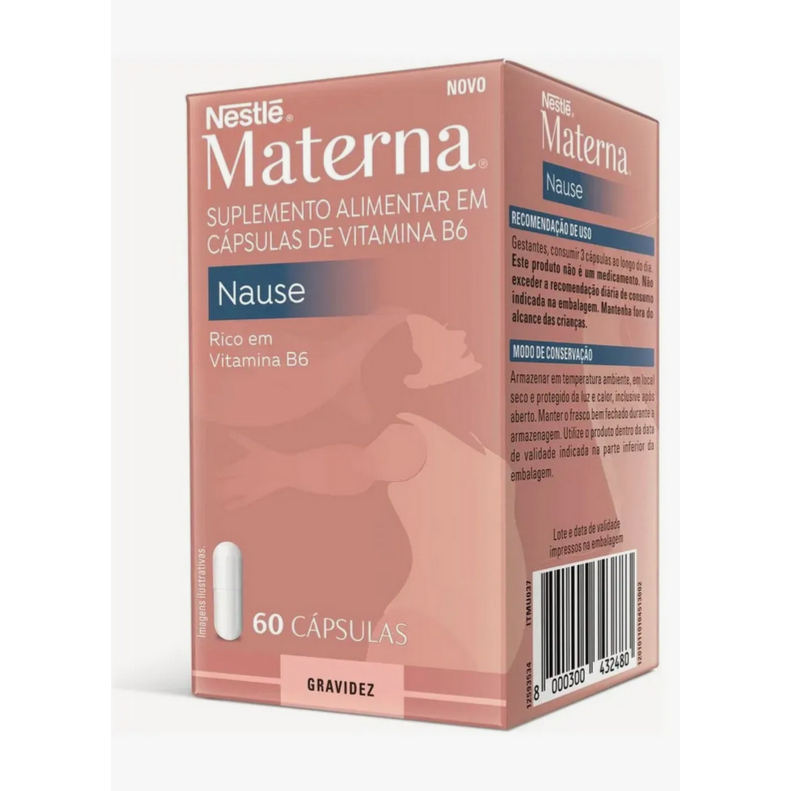 Materna Nause Nestlé – 60 Cápsulas Sabor S
