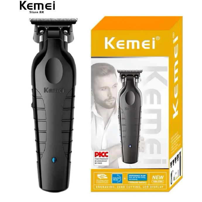 KEMEI 2299 Aparador de cabelo lâmina ajustável, 