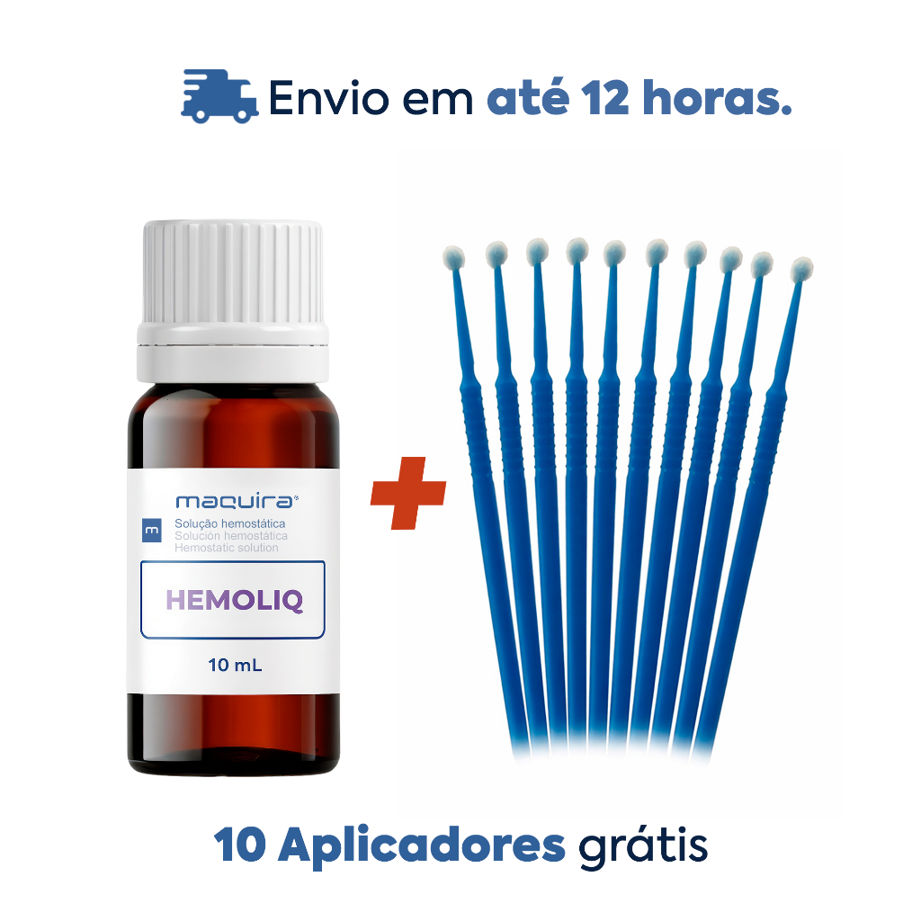 Solução Hemostática Hemoliq com Aplicadores 