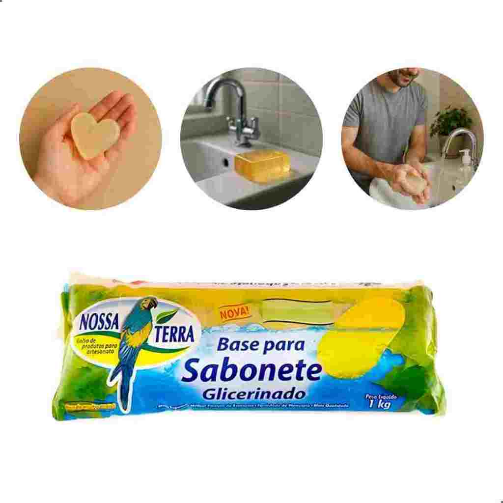 Base Glicerina Transparente 1kg Sabonete Nossa Ter