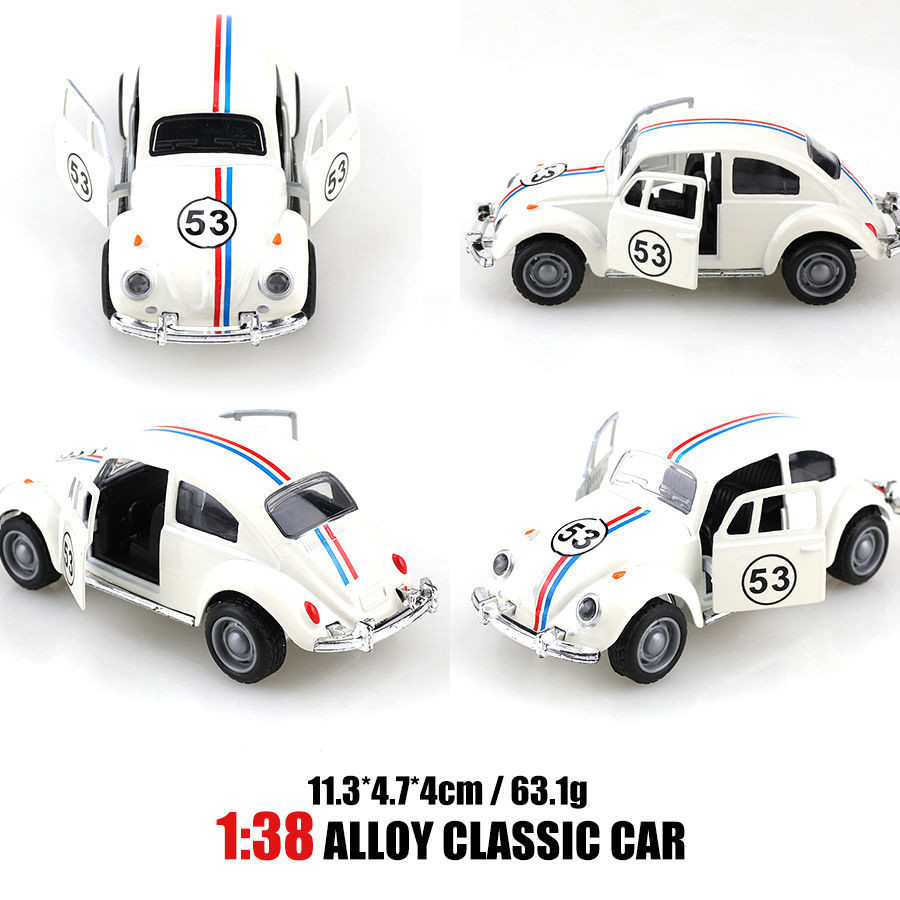 Carro de brinquedo infantil de metal Herbie Beetle