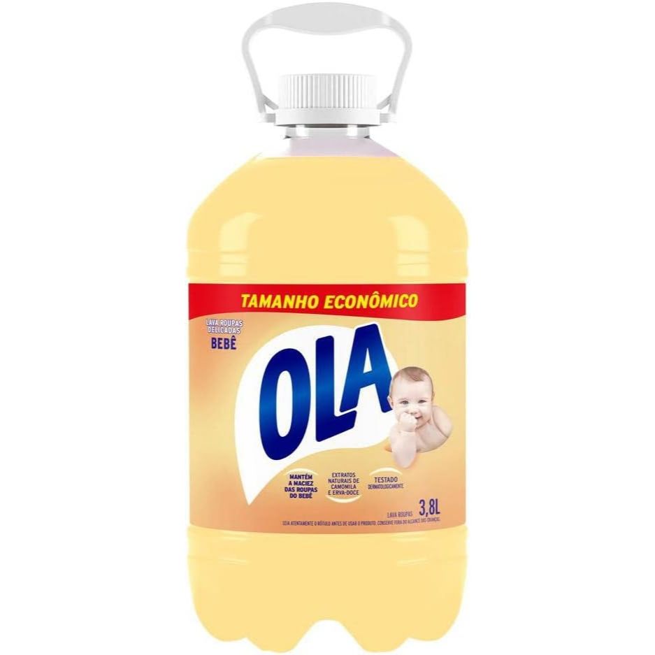 Sabão Líquido Ola Bebê para Roupas Finas e Deli
