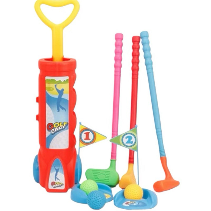 Kit Mini Golfe Infantil De Plástico Com Bolinhas 