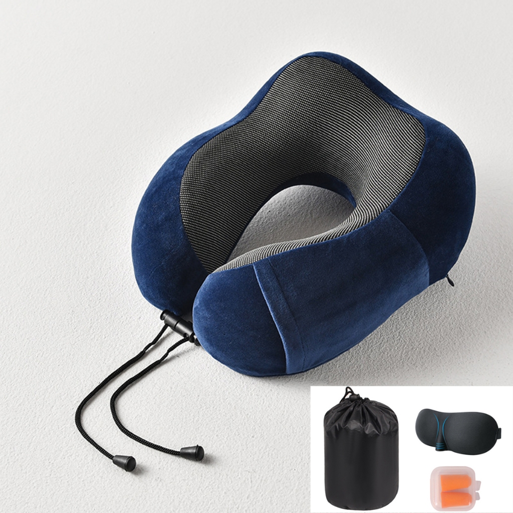 Kit Viagem Travesseiro Espuma Viscoelástica E Má
