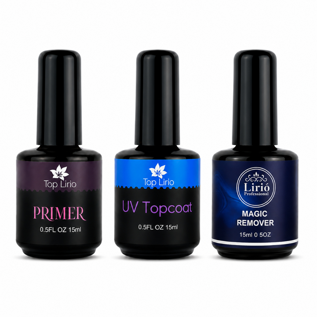 Top Coat // Primer // Magic Remover Lirio/Bella Ro