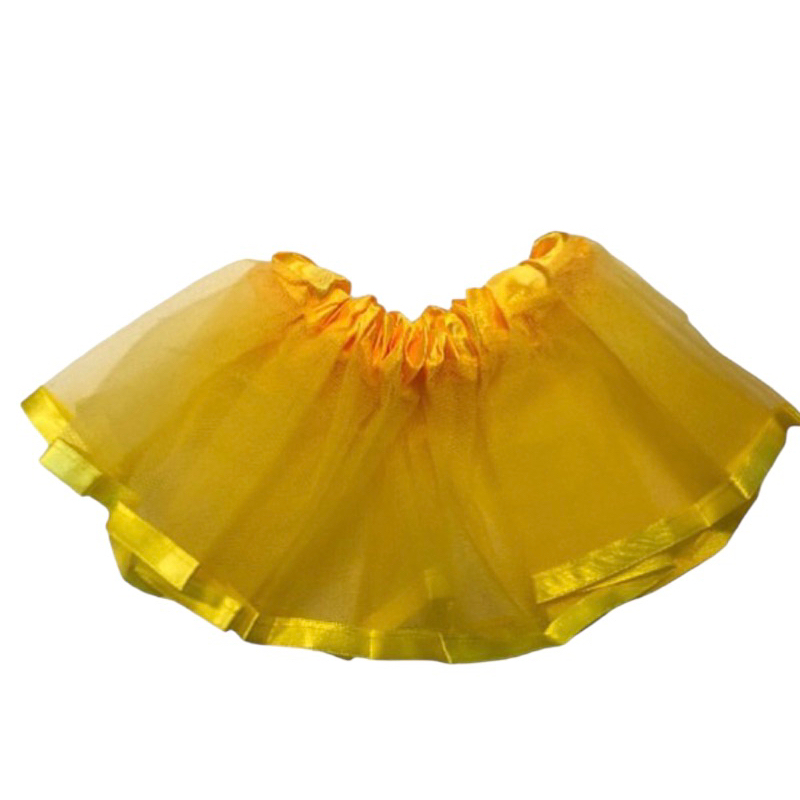 saia tule amarela tutu bailarina sainha bebê