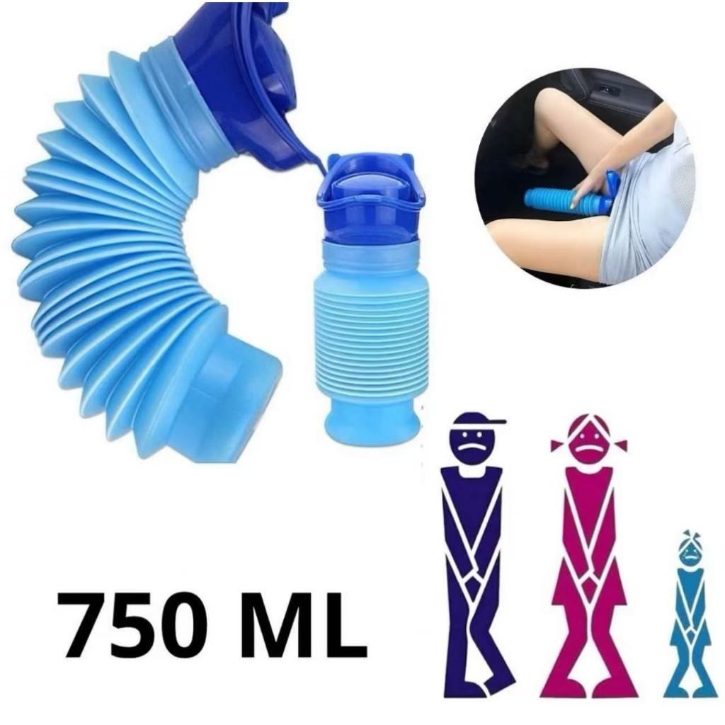 750ML Mulheres Homens Mictório Camping Viagens Ba