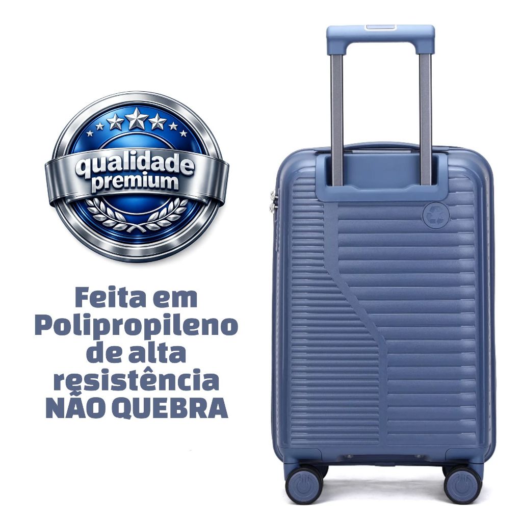 Mala de Bordo Dermond PRO Resistente Cadeado Embut