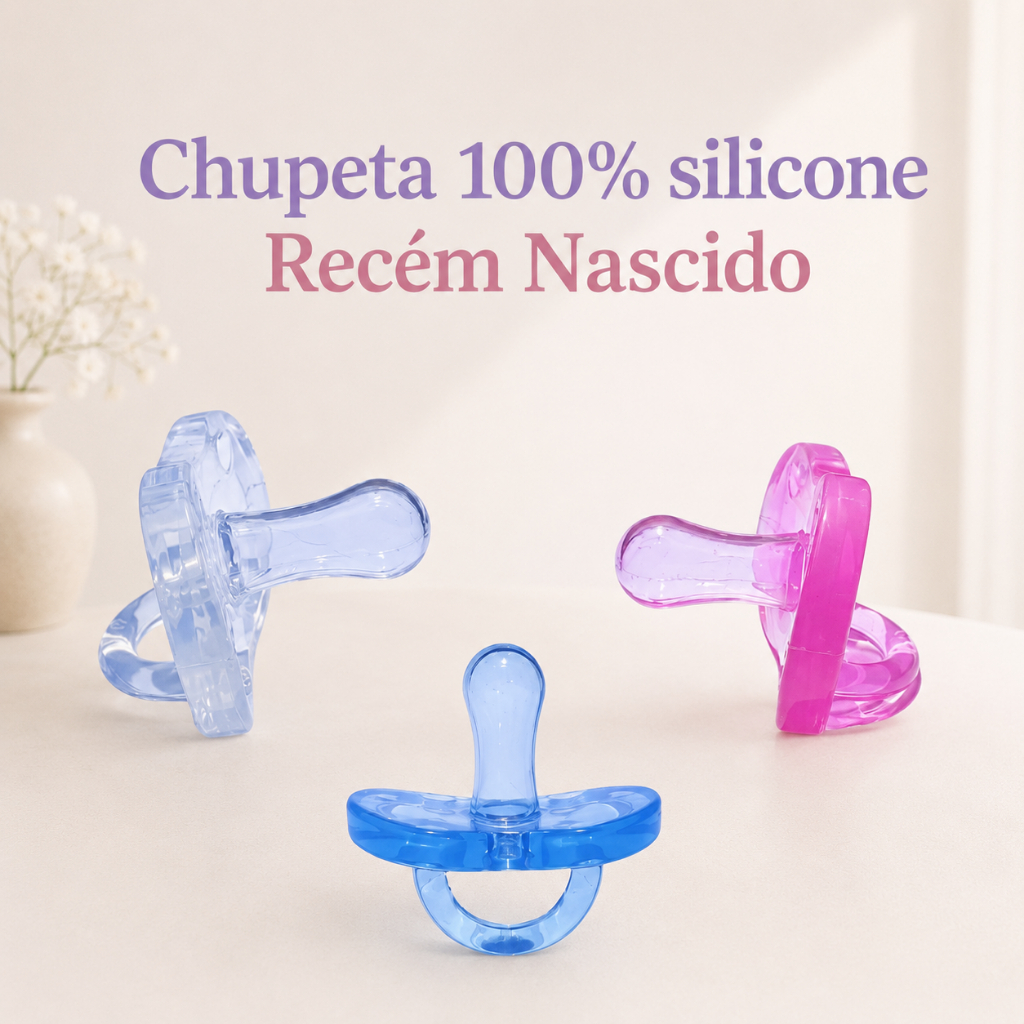 Chupeta Recém Nascido Comfort 100% silicone de 0 