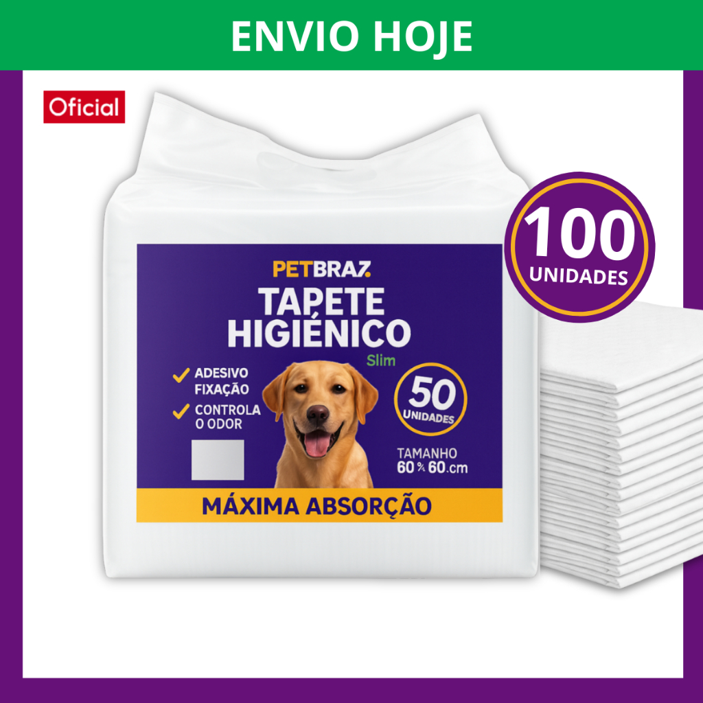 Tapete Higiênico Descartável para Cachorro 60 x 
