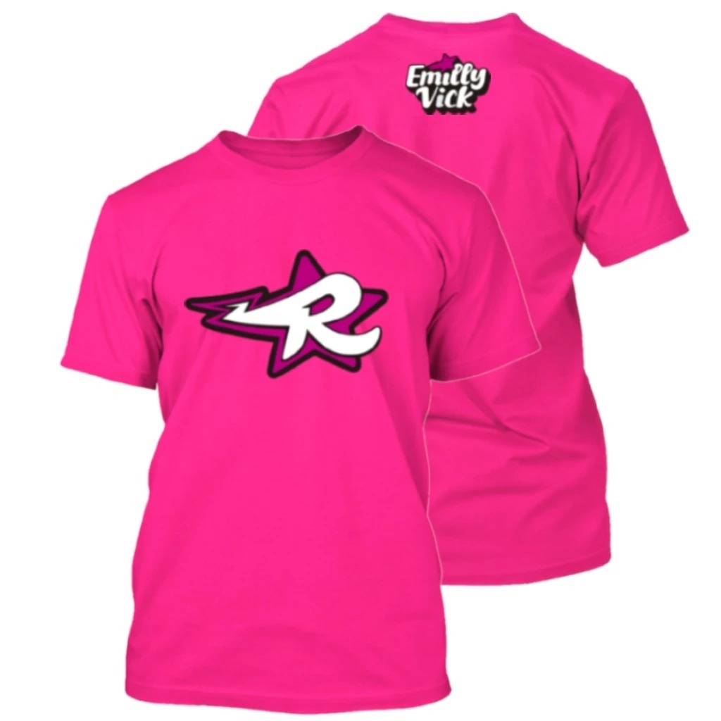 Camiseta Emilly Vick e Os Rosa 100% Algodão Infan