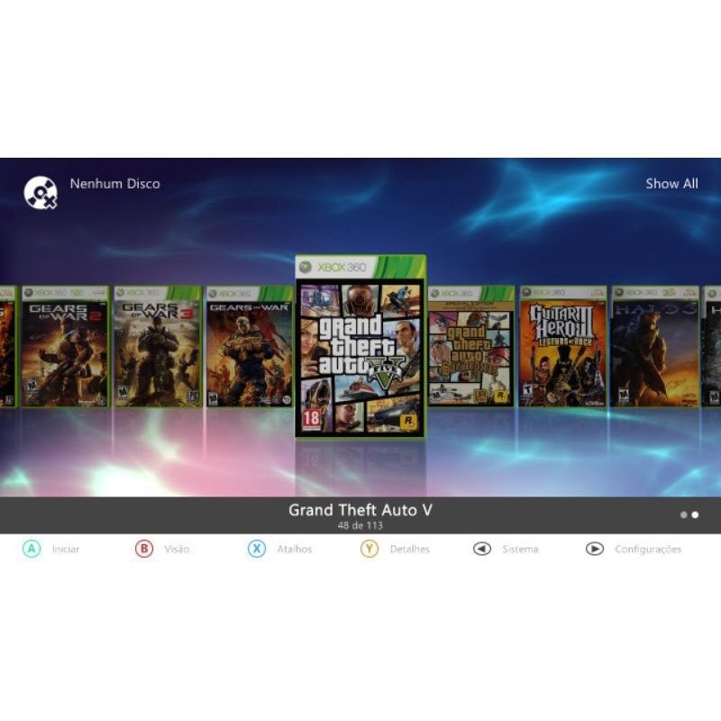 HD com 113 Jogos Xbox 360 com Desbloqueio, funcion