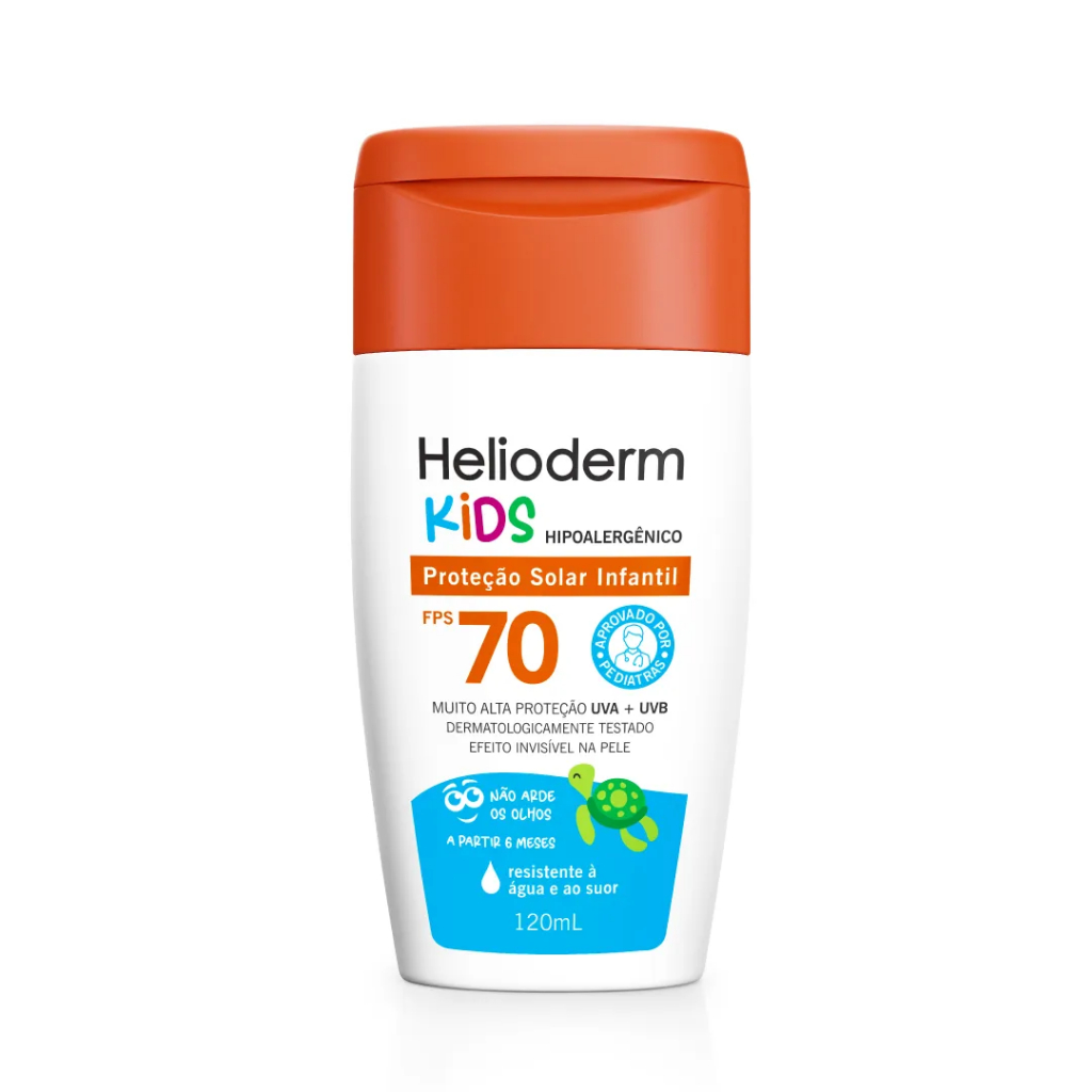 Protetor Solar Infantil Helioderm Kids FPS 70 com 