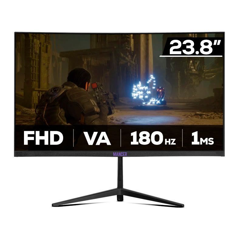 Monitor Gamer Mancer Valak Z186, 23.8 Pol, VA, Cur