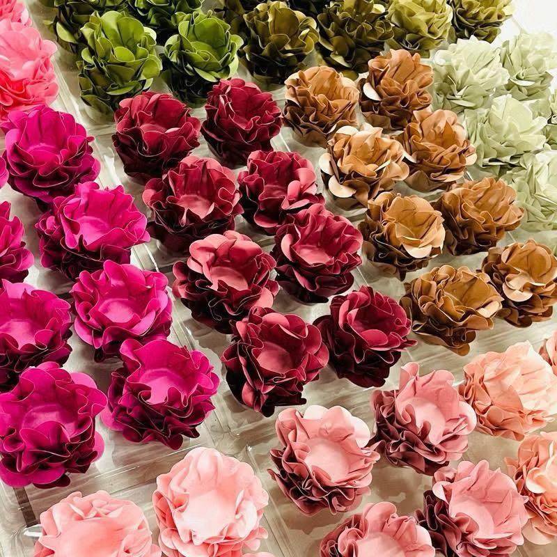 Kit 120 Forminhas para Doces Finos Formato Flor Pa