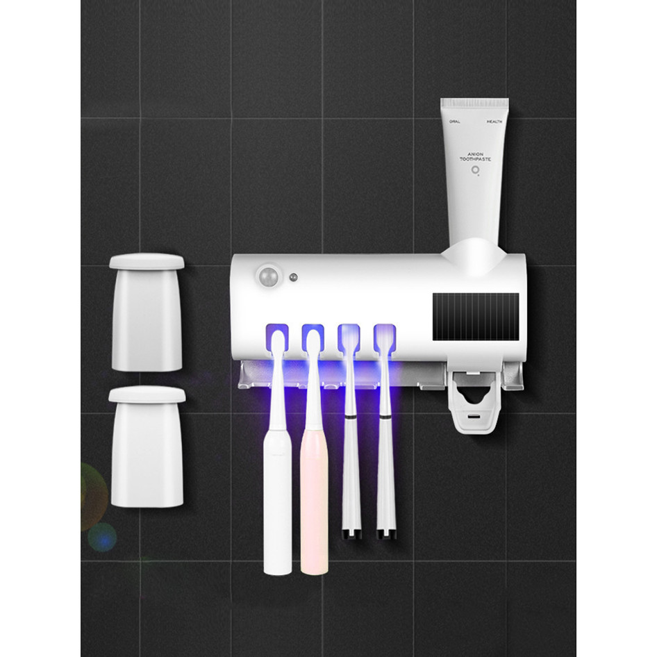 Porta Escova De Dente Esterilizador Com Dispenser 