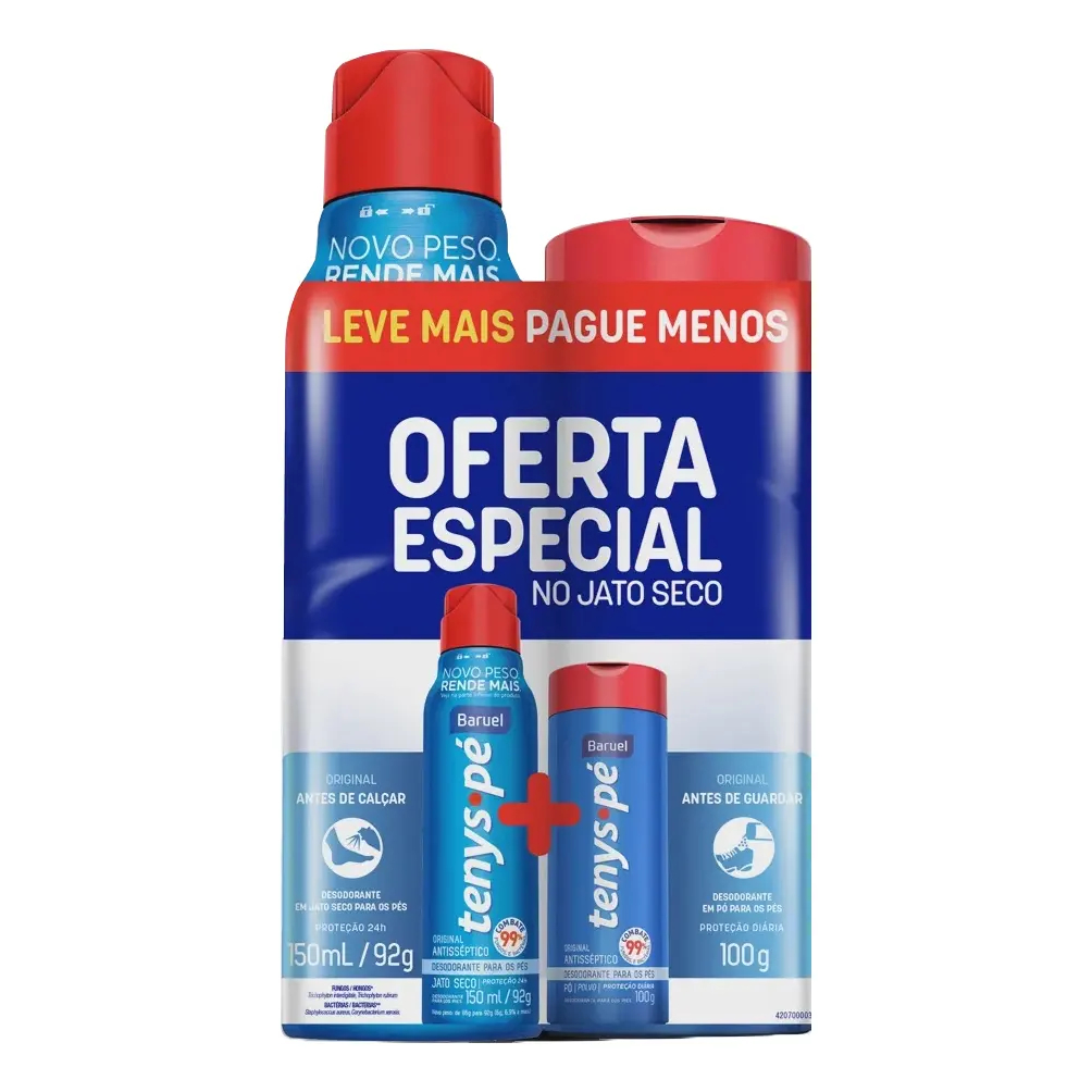 Tenys Pé Baruel Jato Seco e Pó – Secagem R