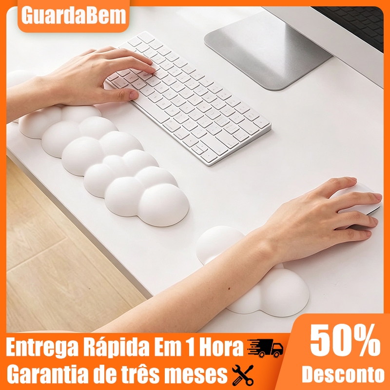 Apoio Pulso Mouse Teclado Nuvem Espuma Memória Ba