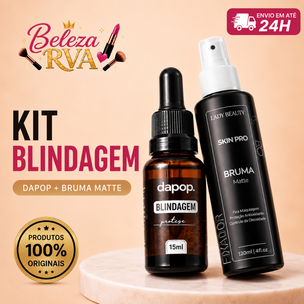 Kit Blindagem Dapop 15ml + Bruma Fixadora Matte La