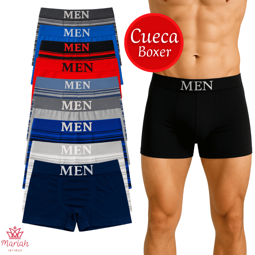 Kit 15/12/10/8 ou 6 Cuecas Adulto Boxer Box Microf