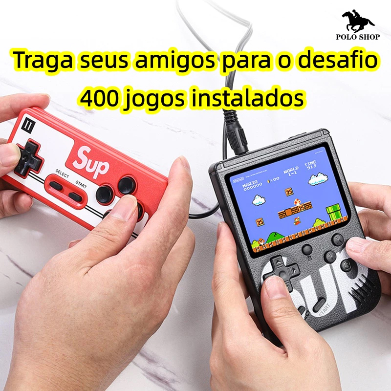 Videogame Retrô Portátil 400 Jogos Tela 3 Pol Co