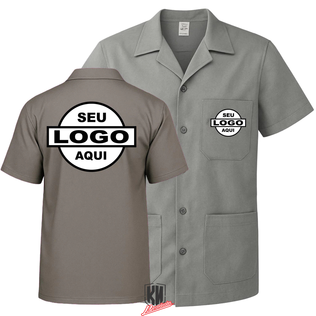 Jaleco Profissional com 3 Bolsos Personalizado Emp