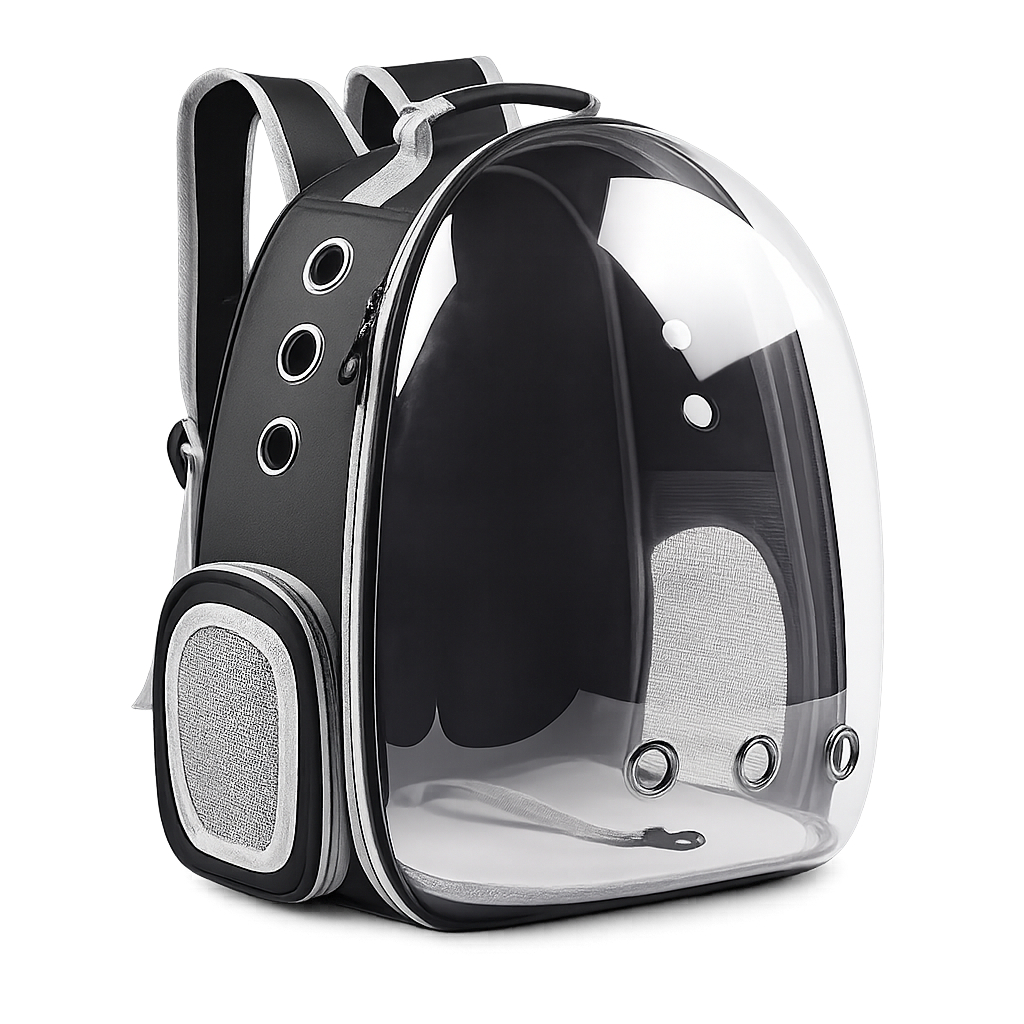 Mochila Pet Acrílico Para Cachorro Gato Cão Vis
