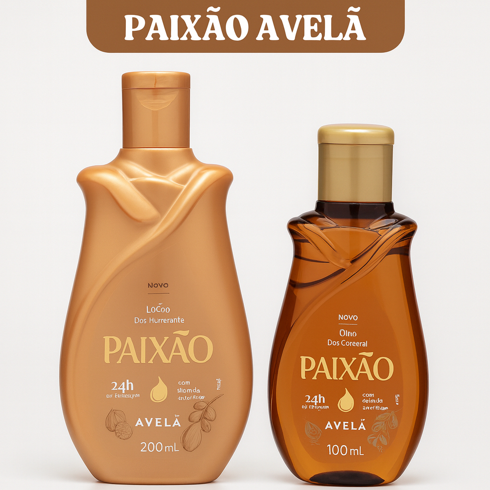 Hidratante e Óleo Corporal LINHA PAIXÃO – 