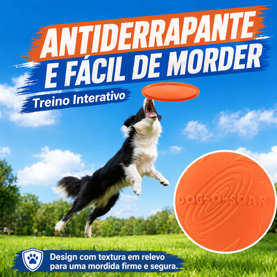 Frisbee Macio para Cães Resistente a Mordidas, Br