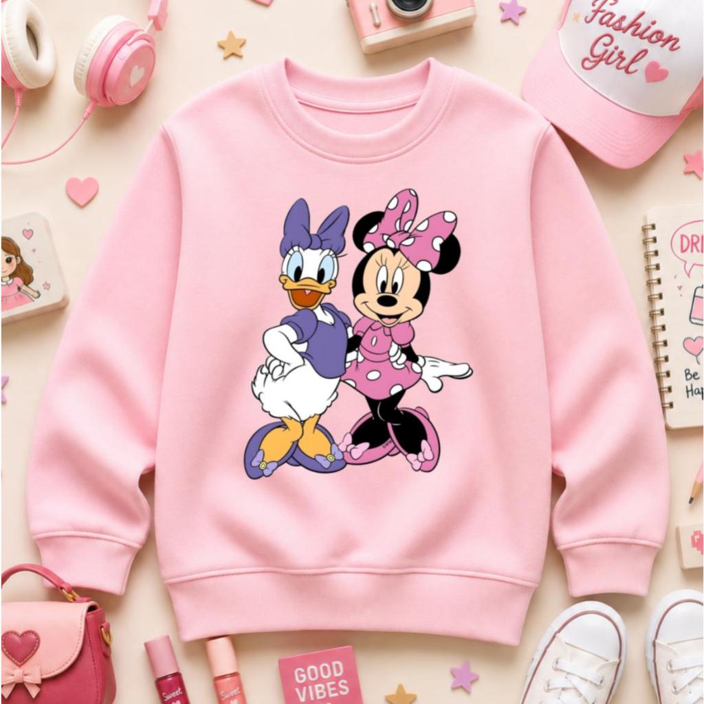 BLUSA DE FRIO 2 AO 16 INFANTIL MENINA MOLETOM FLAN