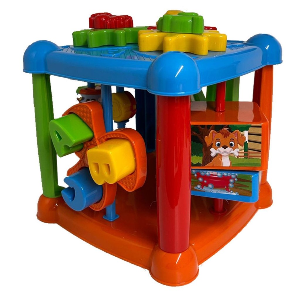 Brinquedo Educativo Infantil Bloco Baby Cubo de At