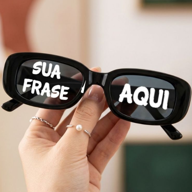 Óculos Personalizado Para Festa Com Sua Frase For