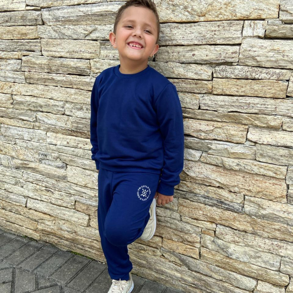 Conjunto Infantil Inverno Menino Menina Moletinho