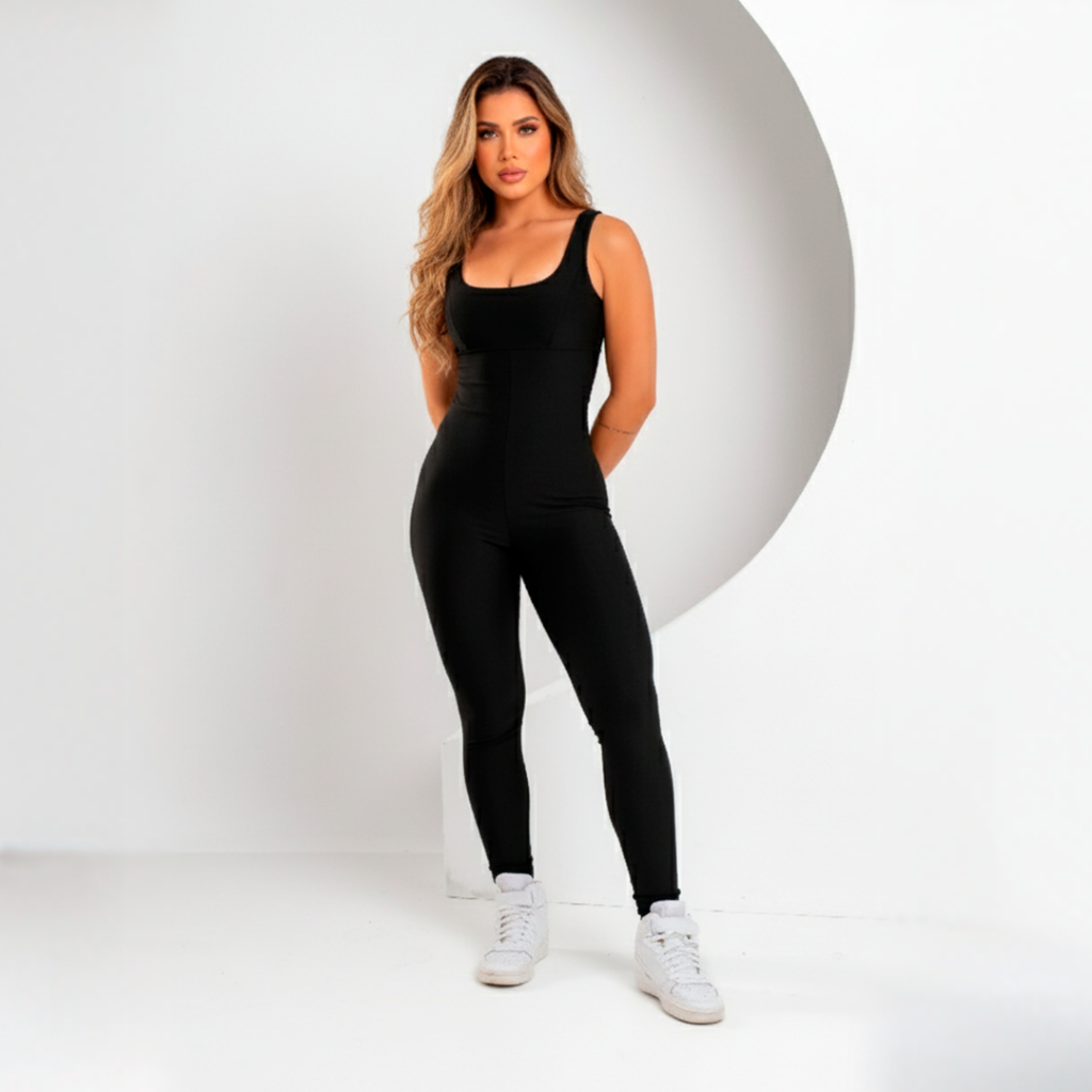 Macacão Longo Legg Fitness Academia Fitness (BOJO