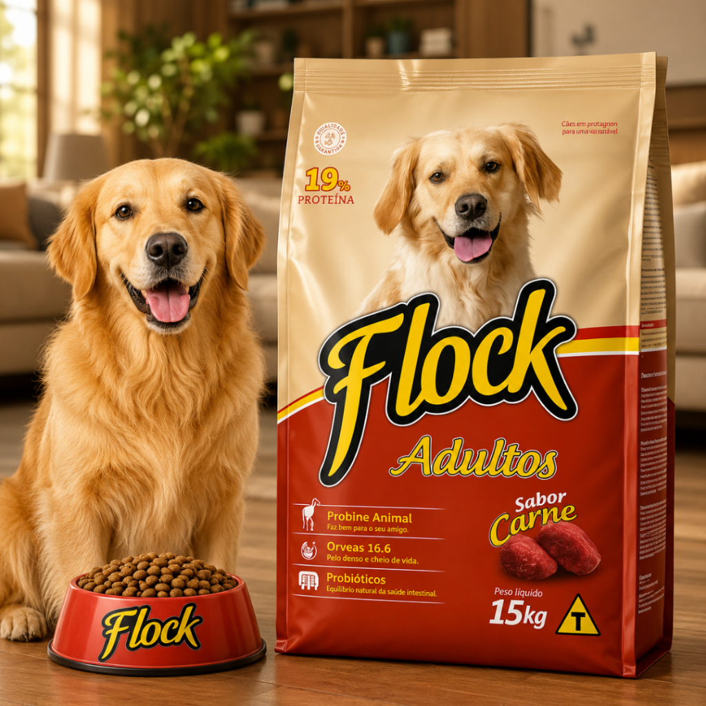 Ração Para Cachorro Adulto 15KG Com Ômega 3 E 6