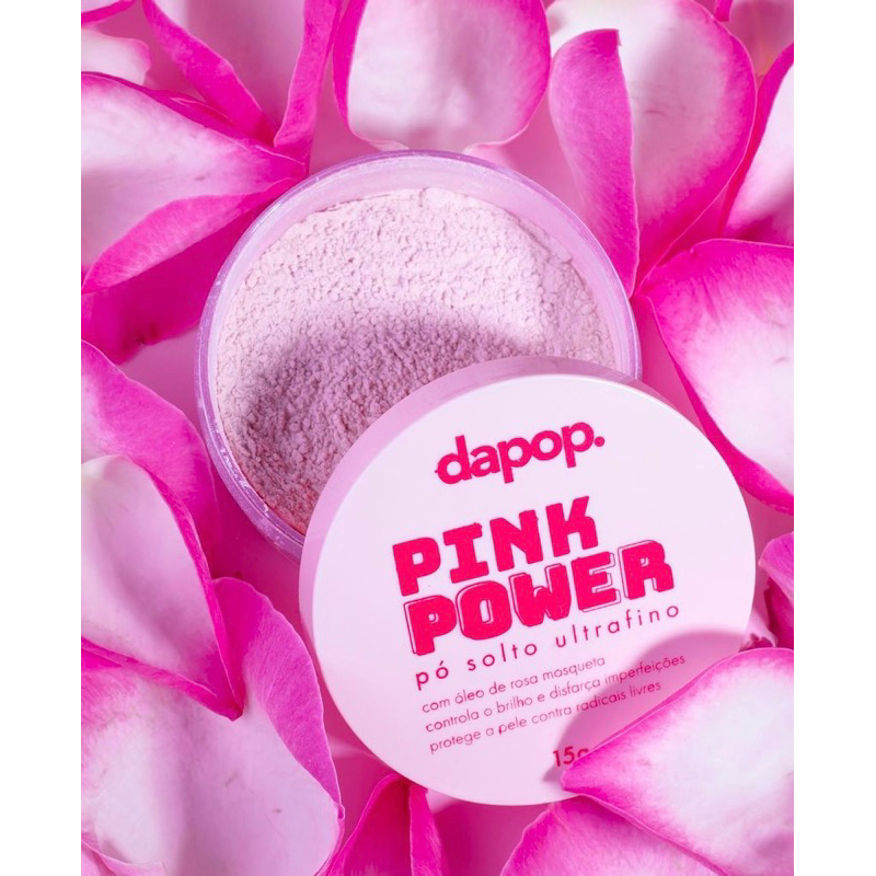 Pó Facial Pink Powder – Dapop