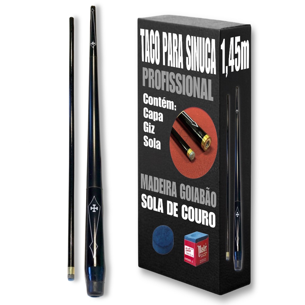 Taco de Sinuca Bilhar Snooker Profissional de Rosc