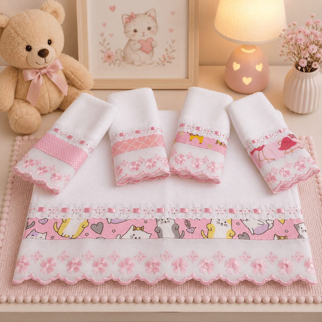 Kit Fralda Com 05 Babete Fraldinha De Boca Pano De
