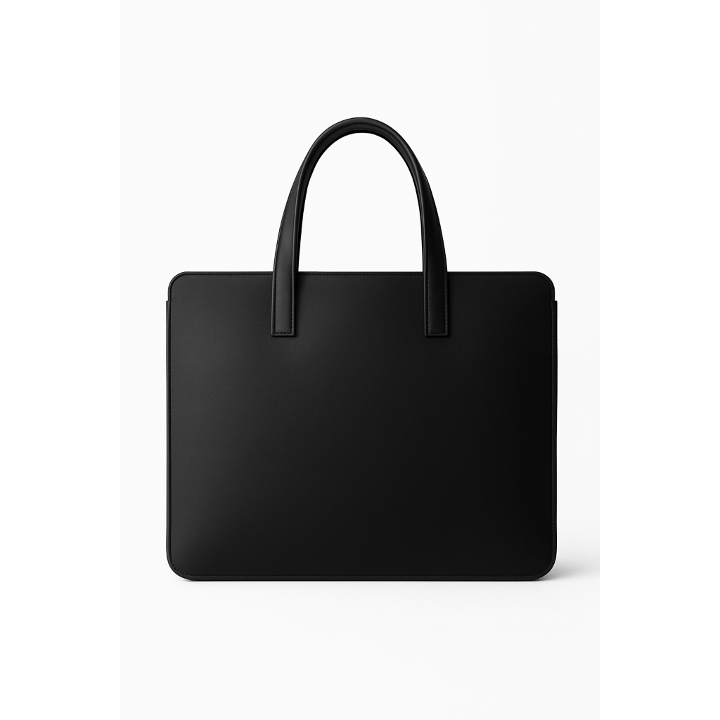 Bolsa Sacola Pasta Executiva Couro Preto  Para Not
