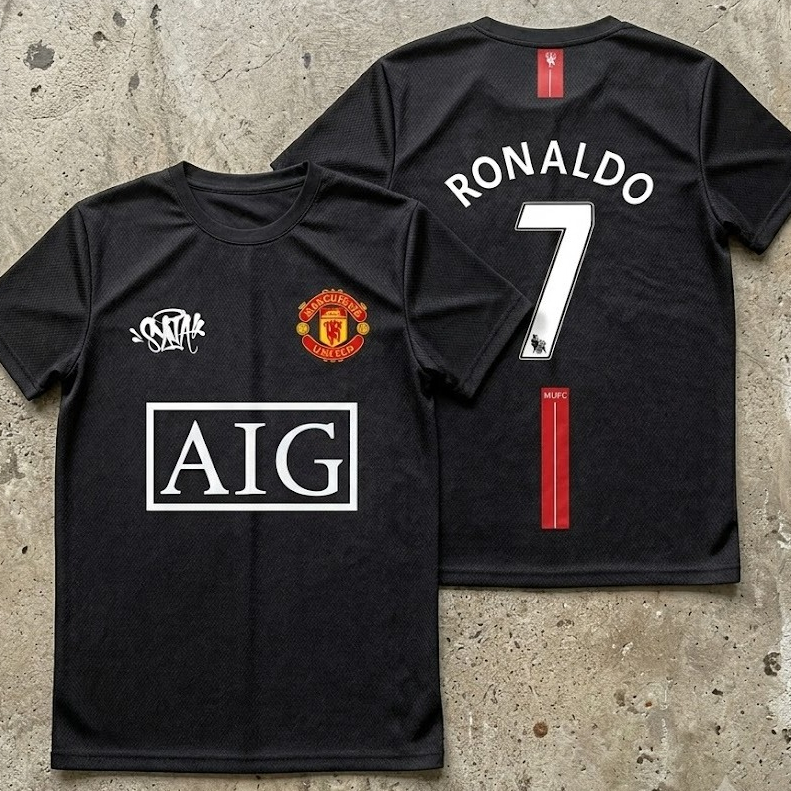 Camisa Dry-Fit Unissex M@NCH3ST3R 7 Ronaldo em 100