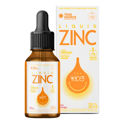 Liquid Zinc For Kids – 30ml Morango Imunidad