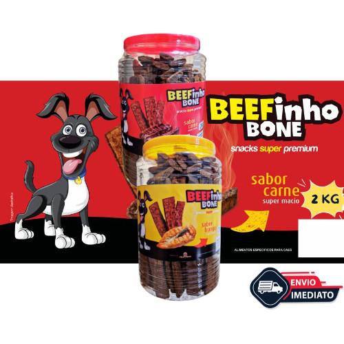 Bifinho BEEFinho Bone 2 KG Petiscos Cães Cachorro
