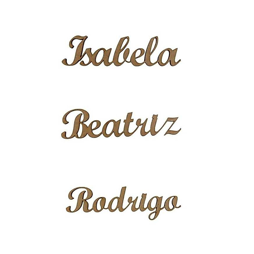 NOME EM MDF PERSONALIZADO
