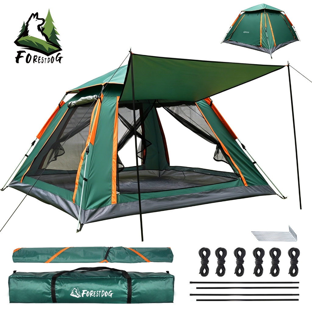 Barraca Camping Familiar 5-6 Pessoas FORESTDOG Aut