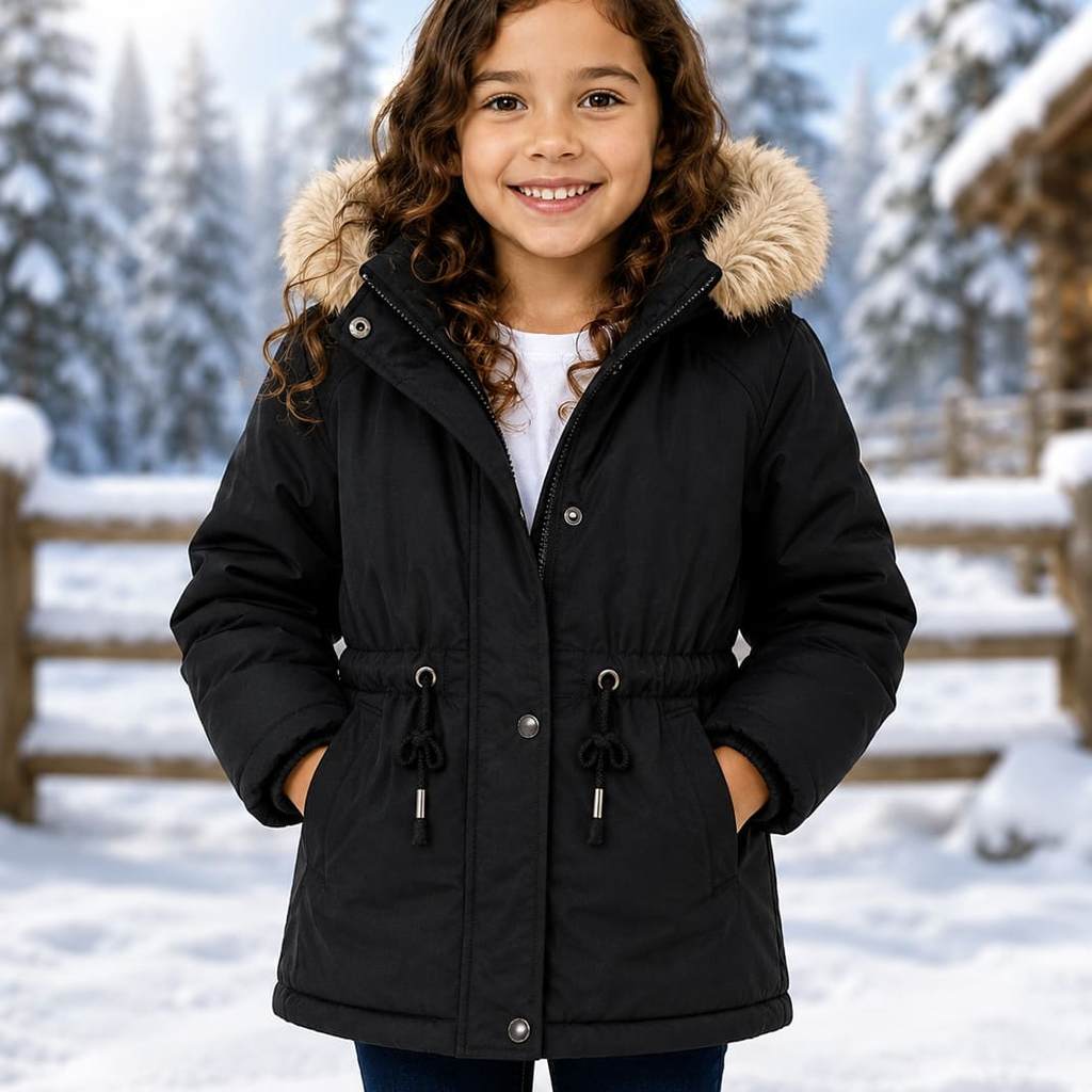 Parka Infantil Casaco De Frio Menina Juvenil Blusa