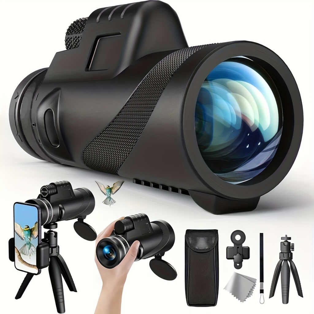 Telescópio HD portátil 40×60 com tripé 