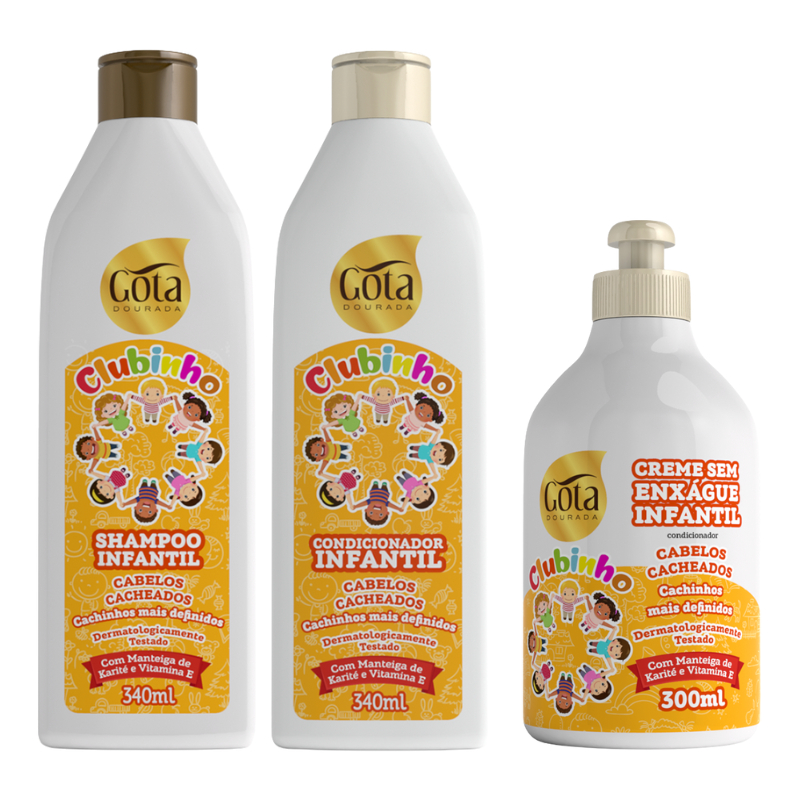 Kit Shampoo , Condicionador e Creme de Pentear inf