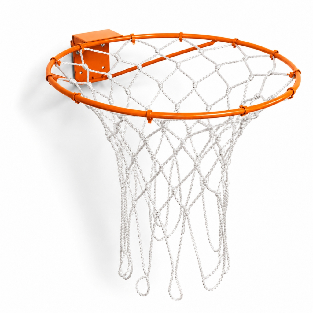 Aro Cesta Basquete Aço + Rede Chua Para Bola Ofic
