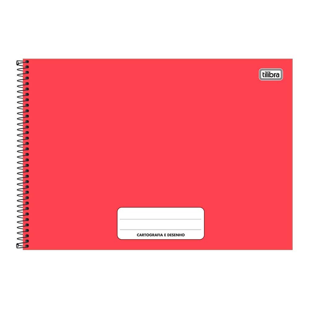 Caderno Cartografia e Desenho Pepper Vermelho 80 f